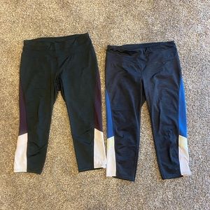 Set of 2 Athletic Capris with pockets